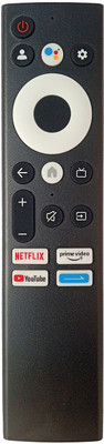LipiWorld SW Led Smart Android Tv Remote (Voice Supported) Compatible For  Skyworth Tv Remote Controller(Black)