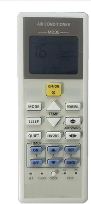 TIZOQ Remote Control No. 157B Compatible for Panasonic 1.5 2 Ton Split or Window AC Remote Controller(White)
