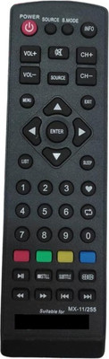 Akshita MX-11/255 TV Compatible For LED LCD TV Remote Control MICROMAX Remote Controller(Black)