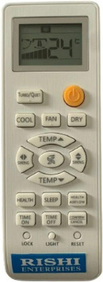 RISHI ENTERPRISES THIS REMOTE IS COMPATIBLE FOR  AC RREMOTE (131B-P090) HAIER Remote Controller(White)