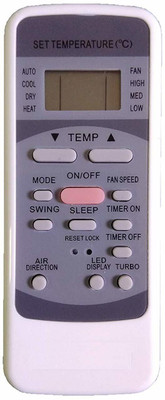 BhalTech VE- 12 AC Compatible for /Bluestar AC Voltas/Bluestar AC Remote Controller(White)