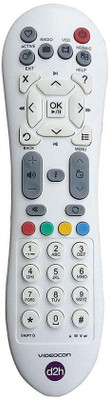 2fortheroad 222020 VIDEOCON Compatible D2H Remote Old Model (Same Keys Remote Will Work) Videocon D2H Remote Controller(White)