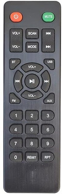 BhalTech (BT USB FM AUX) Home Theatre Remote Control Compatible For  IBall Home Theater Remote Controller(Black)
