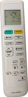 Ehop ARC484B21 Compatible Remote control Sor Split AC AC-214B Daikin Remote Controller(White)