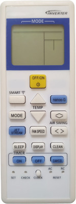 LipiWorld 157C AC Remote Control (Old Remote Exactly Same Remote Will Only Work) Compatible For Panasonic AC Remote Controller(Grey)