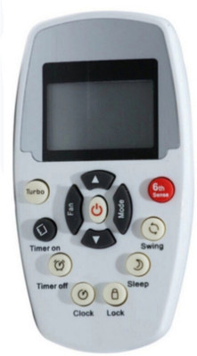 Ethex ® Re-110A Ac Remote compatible for Whirlpool Ac (Match all functions with your Remote before placing order) ( check all images) Remote Controller(White)