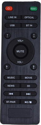 RESORB HT 125 Remote Control Compatible for Home Theater System Compatible with Blaupunkt Audio Home Theater System Remote Controller(Black)