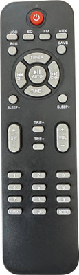 MechFox Home Theatre Remote Control Compatible Multimedia Speaker| HT-5E | Enkor Remote Controller(Black)