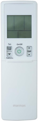 Marman Compatible with Daikin AC Remote Control Model 169A Suitable for 1 | 1.5 | 2 Ton Split and Window AC - Match Remote Key by Key with Existing Daikin Air Conditioner Remote Controller(White)
