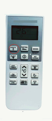 Paril Air Conditioner Remote Compatible For Hitachi ac remote* Replacement for Hitachi Ac Remote (Exactly Same Remote Will Only Work) Remote Controller(Off WHITE, Grey)