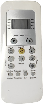Harsh Enterprises AC-148 Compatible for Carrier AC 3 Star, 4 Star, 5Star  Multicolor button AC Remote control with Battery Free Carrier Remote Controller(White)