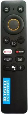 RISHI ENTERPRISES (90) THIS REMOTE IS COMPATIBLE FOR SMART TV WITHOUT VOICE COMMAND . REALME Remote Controller(Black)