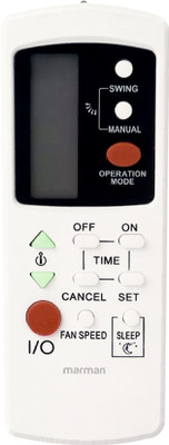 Marman Compatible with AC Remote Control Model 39 Suitable for Split and Window Air Conditioner - Match Remote Key by Key with Existing Godrej Air Conditioner Remote Controller(White) Marman Compatible with AC Remote Control Model 39 Suitable for Split and Window Air Conditioner - Match Remote Key by Key with Existing Godrej Air Conditioner Remote Controller(White)