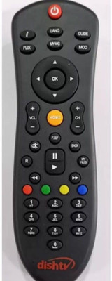 Savaliya Enterprise remote compatible For  Dish TV Remote Controller(Black)