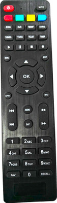 Ehop HD-4 Compatible Remote Control for  DTH Setup Box Swaroop Remote Controller(Black)