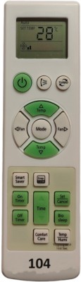 Upix 104 AC Remote 104 AC Remote Compatible for Samsung AC (EXACTLY SAME REMOTE WILL ONLY WORK) Remote Controller(White)