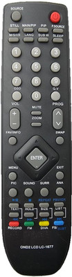 HDF Replacement Remote Control Compatible for Onida TV Remote No .59 Compatible For Onida TV Remote Controller(Black)