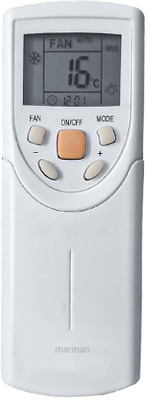 Marman Compatible with Blue Star AC Remote Control Model 60 Suitable for 1 | 1.5 | 2 Ton Split and Window AC- Match Remote Key by Key With Existing Blue Star Air Conditioner Remote Controller(White)