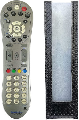 BhalTech D2H LX292 PU Leather Case Cover Perfect Fitting Specially Designed Protective (Only Remote Cover) Pls Check Your Remote Dimensions Compatible for VIDEOCON Remote Controller(Black)