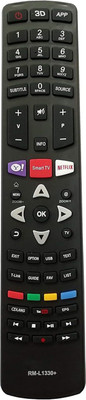 NixGlobal RML-1330+ RC311 FM13 FM11 Remote Compatible with TCL SMART LED LCD TV Remote Controller(Black)