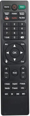 Rohit Electronics Remote Control Compatible For BPL,AKAI,INTEX,WYBOR LED LCD TVl UNI-149 (EXACTLY SAME REMOTE WILL ONLY WORK) Remote Controller(Black)