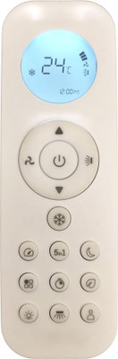 LipiWorld 301 AC Remote Control With Display Light Backlight Compatible For  Bluestar AC Remote Controller(Grey)