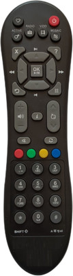 NixGlobal D2h Non-RF Remote Compatible for VIDEOCON D2H SET-TOP BOX Remote Controller(Black)