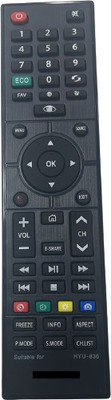 Nij HYU-836 LCD LED TV Remote Control With ECO Function HYUNDAI Remote Controller(Black)