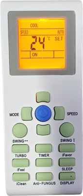 Ehop YKR-P/101E Compatible remote control for ac with backlight AC-171 AUX Remote Controller(White)