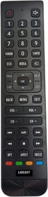 Nij TV LED207 LED TV Remote Control New BPL TV Remote Controller(Black)