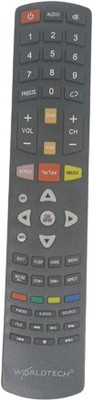 Nij Smart LED LCD TV Remote Control WORLDTECH Remote Controller(Black)
