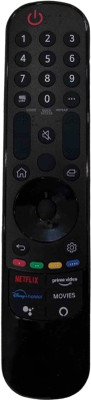 NixGlobal MR21GA Magic Remote with Movies (without Mouse & Scroll & Voice Control) Compatible with LG 4K 8K SMART ANDROID LED LCD TV Remote Controller(Black)