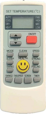 RESORB RE 45A Air Conditioner remote AC Remote Control for 1 1.5 2 ton Split or Window Compatible for Voltas Air Conditioner Remote Controller(White)