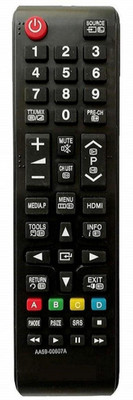 Fgkitoflex Compatibility: Samsung AA59-00607A remote controller with infrared technology Samsung Remote Compatible for all SAmsung Led / Lcd tv samsung Remote Controller(Black)