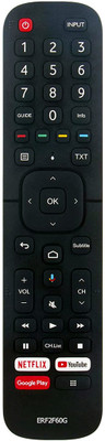 MASE Replacement Remote Non-Voice ERF2F60G HISENSE Remote Controller(Black)