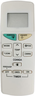7SEVEN ARC470A22 Compatible AC Remote for DAIKIN Air conditioner Model 132B suitable for Split and window AC DAIKIN AC Remote Controller(White)