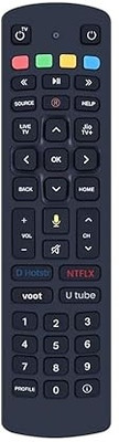 Rohit Electronics Remote Compatible with Jio Setup Box & Fiber Set Top Box with Voice Command (EXACTLY SAME REMOTE WILL ONLY WORK) Remote Controller(Black)