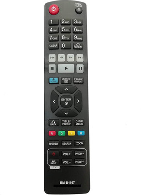 Nij RM-B1167 Universal Compatible For BLU-RAY 3D LED LCD Remote Control LG Remote Controller(Black)