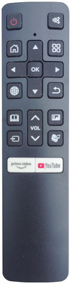 BhalTech Led Smart TV [Non-Voice] Remote PrimeVideo & YouTube Compatible For  Lloyd Tv Remote Controller(Black)