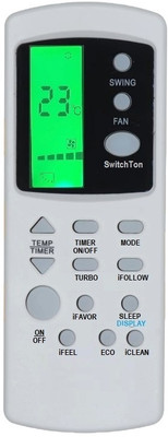 TIZOQ Replacement Control Compatible for Kelvinator AC AC-31C | Remote Control Kelvinator AC Remote Controller(White)