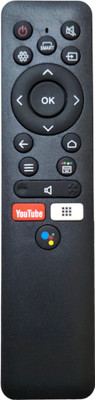 ERNIL Tv Remote Control Compatible for Non Voice THOMSON/AMSTRAD/MICROMAX Smart LED TV (Your Old Remote Must be Exactly Same) Remote Controller(Black)