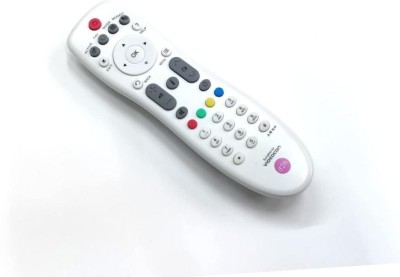 ERH India Compatible and Suitable for  d2h tv Remote (Not for HD, Not for RF) Videocon Remote Controller(White)