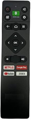 VIRERA 2025  Smart LED TV Remote with Netflix YouTube ZEE5 Hotkeys No Voice Panasonic Remote Controller(Black)