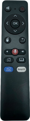 NixGlobal HYUD-AI DISNEY SONYLIV Without Voice Control Remote Compatible with HYUNDAI 4K SMART LED LCD TV Remote Controller(Black)