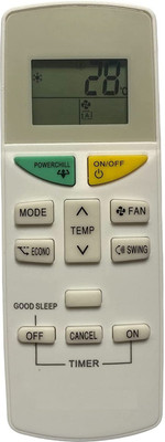 vcony AC Remote No. 132A, Compatible for  &  Inverter AC Remote Control Daikin Remote Controller(White)