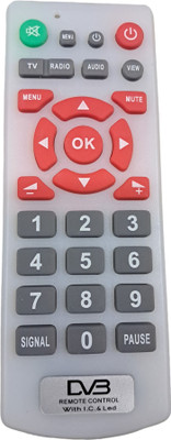 Crystonics 777 Unbreakable Remote Compatible for DD Free Dish Setup Box DD Free Dish-DVB DTH Box Remote Controller(White)