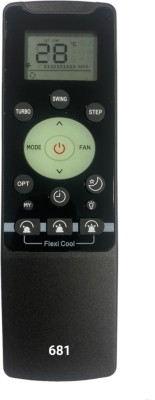 Upix 235C AC Remote Compatible for Carrier AC (EXACTLY SAME REMOTE WILL ONLY WORK) Remote Controller(Black)