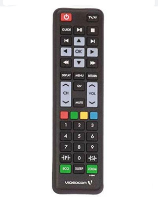 Sugnesh ®68 N TV REMOTE Compatible for Videocon Smart TV LCD/LED Remote Control (Macthing with Old Remote,same Remote will Only work) Remote Controller(Black)