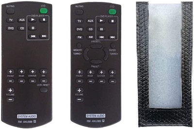 BhalTech RM-ANU088 PU Leather Case Cover Perfect Fitting Specially Designed Protective (Only Remote Cover) Pls Check Your Remote Dimensions Compatible Sony AV System Remote Controller(Black)