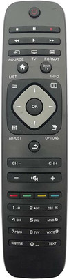 NixGlobal RM-D1110 Remote Compatible with PHILIPS SMART LED LCD TV Remote Controller(Black)